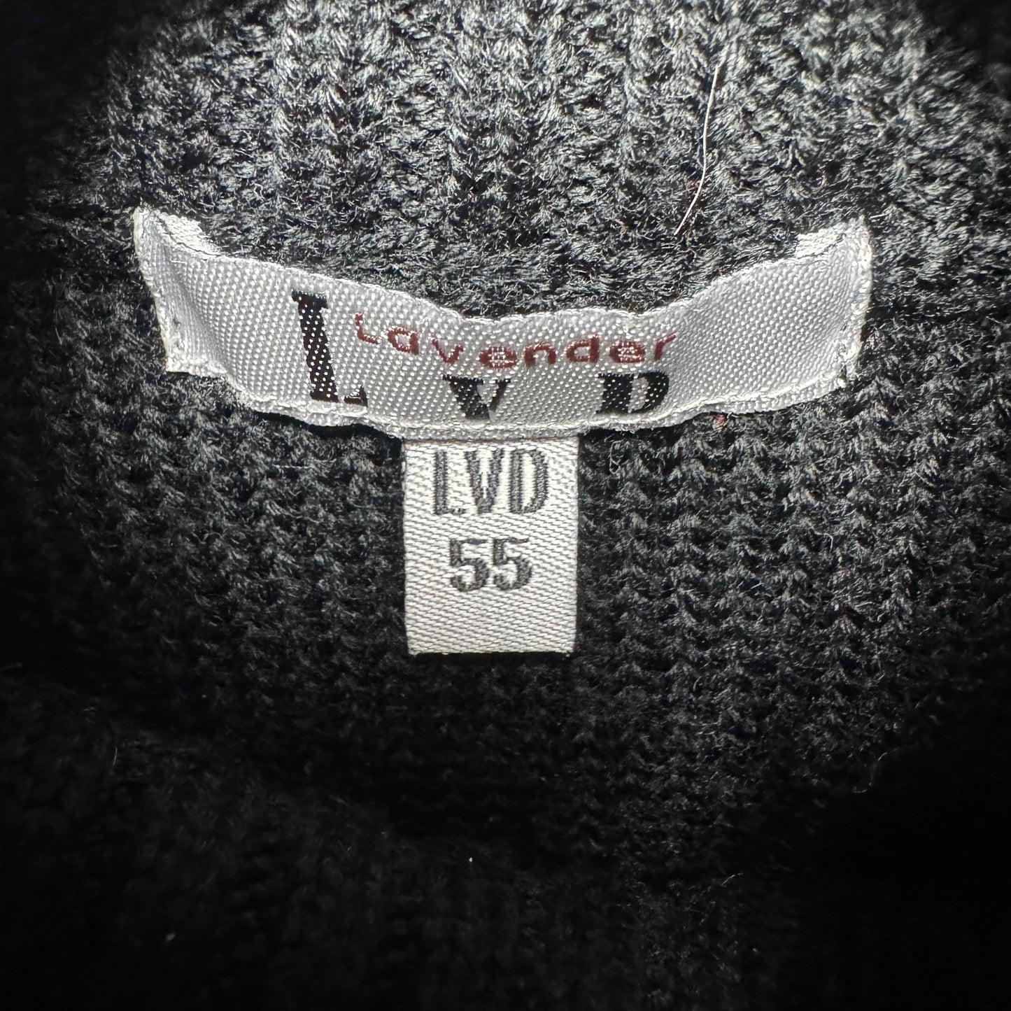 Sweater Wool Blend By Lavender By LVD In Black, Size: 55