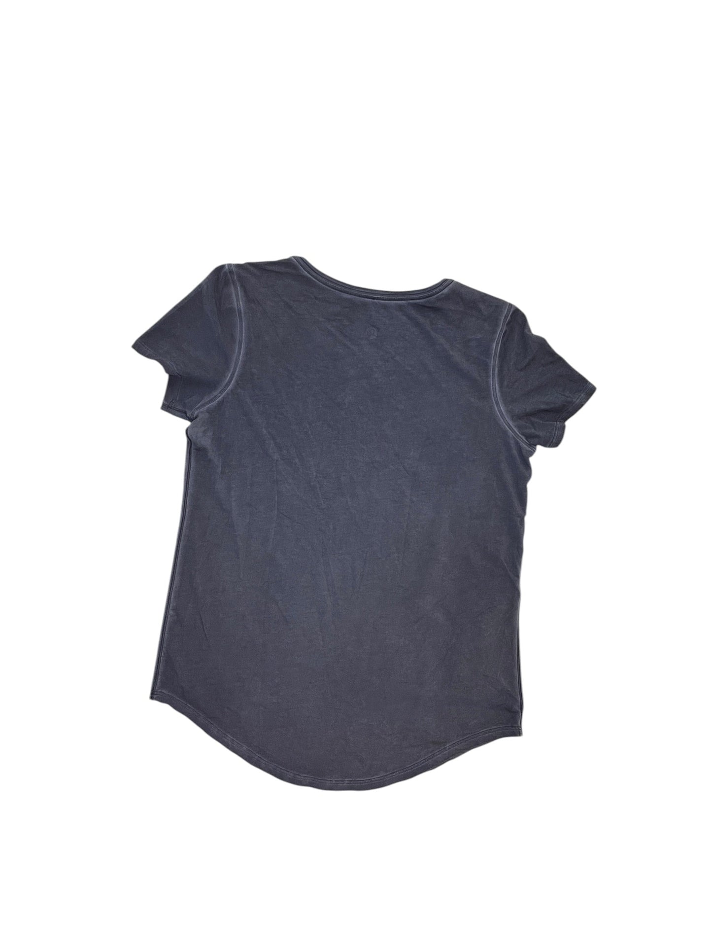Athletic Top Ss By Lululemon In Grey, Size:M