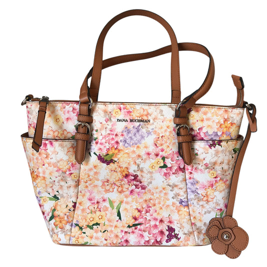 Handbag By Dana Buchman In Floral Print, Size:Medium