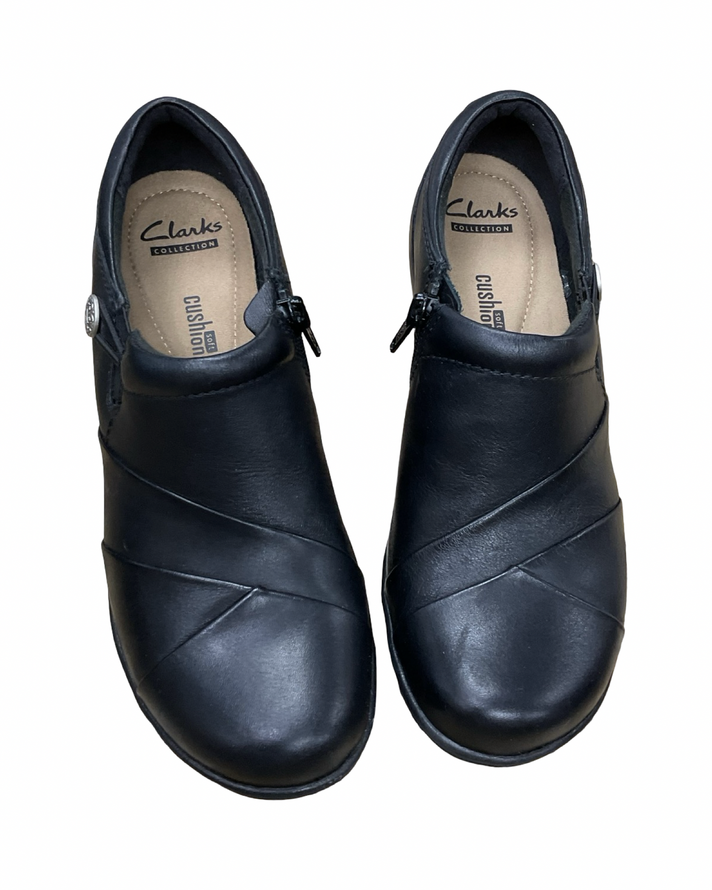 Shoes Flats By Clarks In Black, Size:6