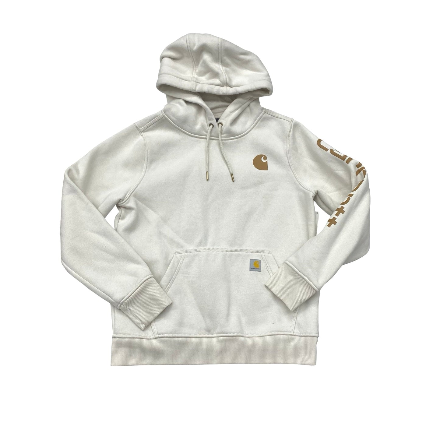 Sweatshirt Hoodie By Carhartt In Ivory, Size:S