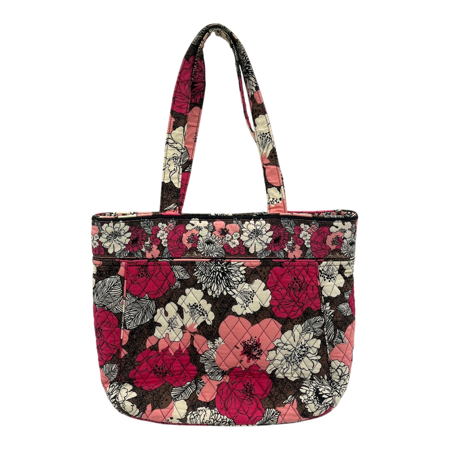 Tote By Vera Bradley In Brown & Pink, Size:Medium