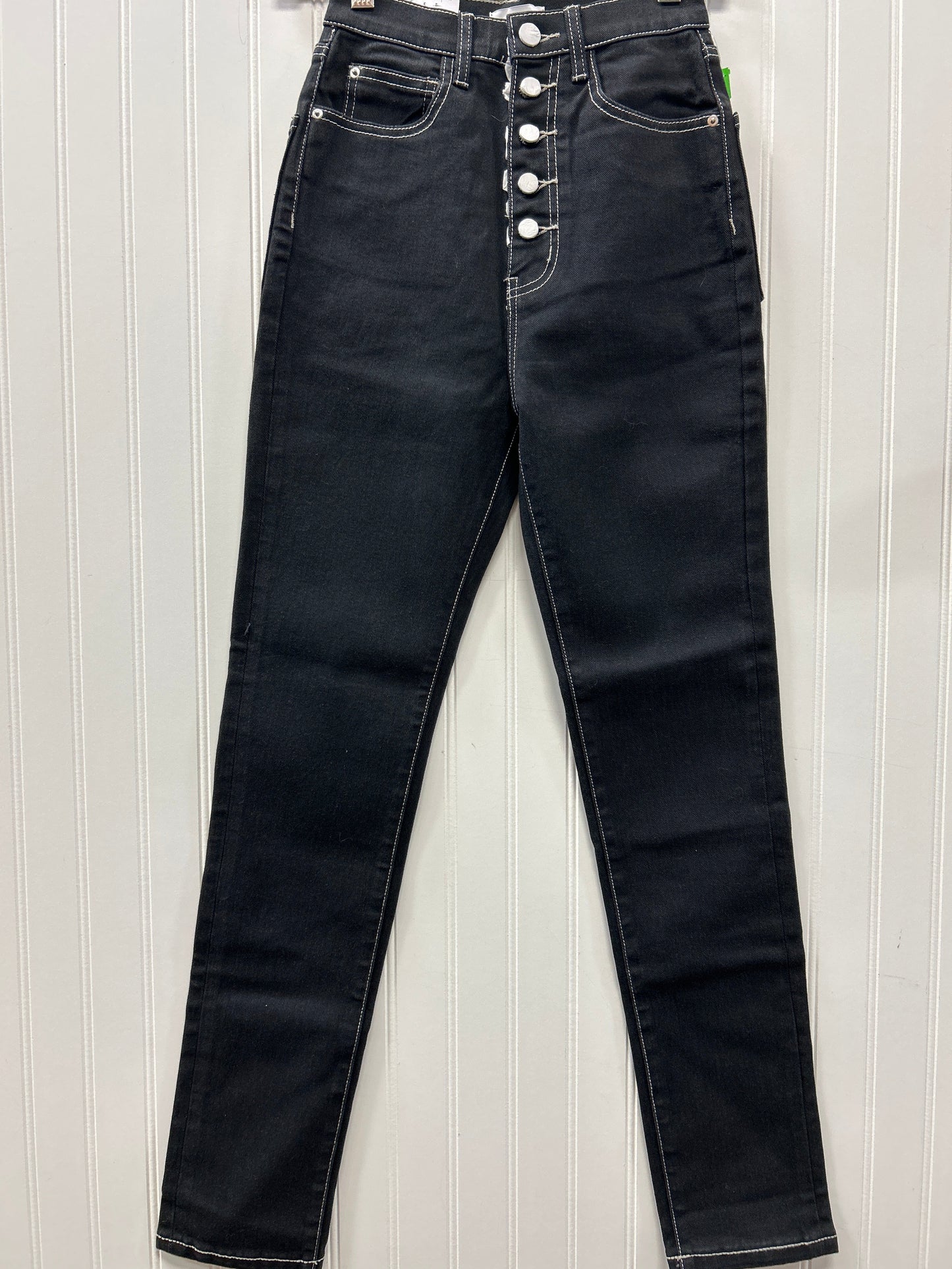 Jeans Skinny By Cmb In Black Denim, Size:0