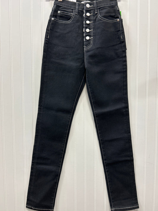 Jeans Skinny By Cmb In Black Denim, Size:0