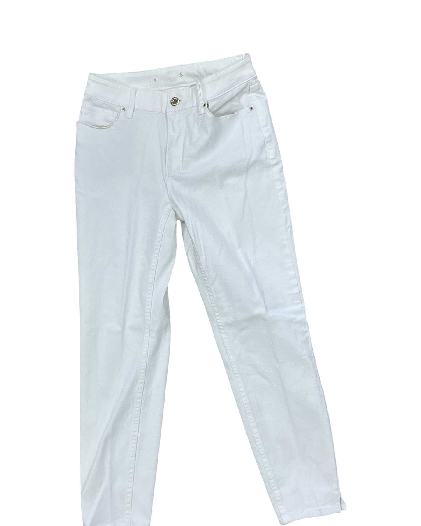 Jeans Skinny By White House Black Market In White Denim, Size:4
