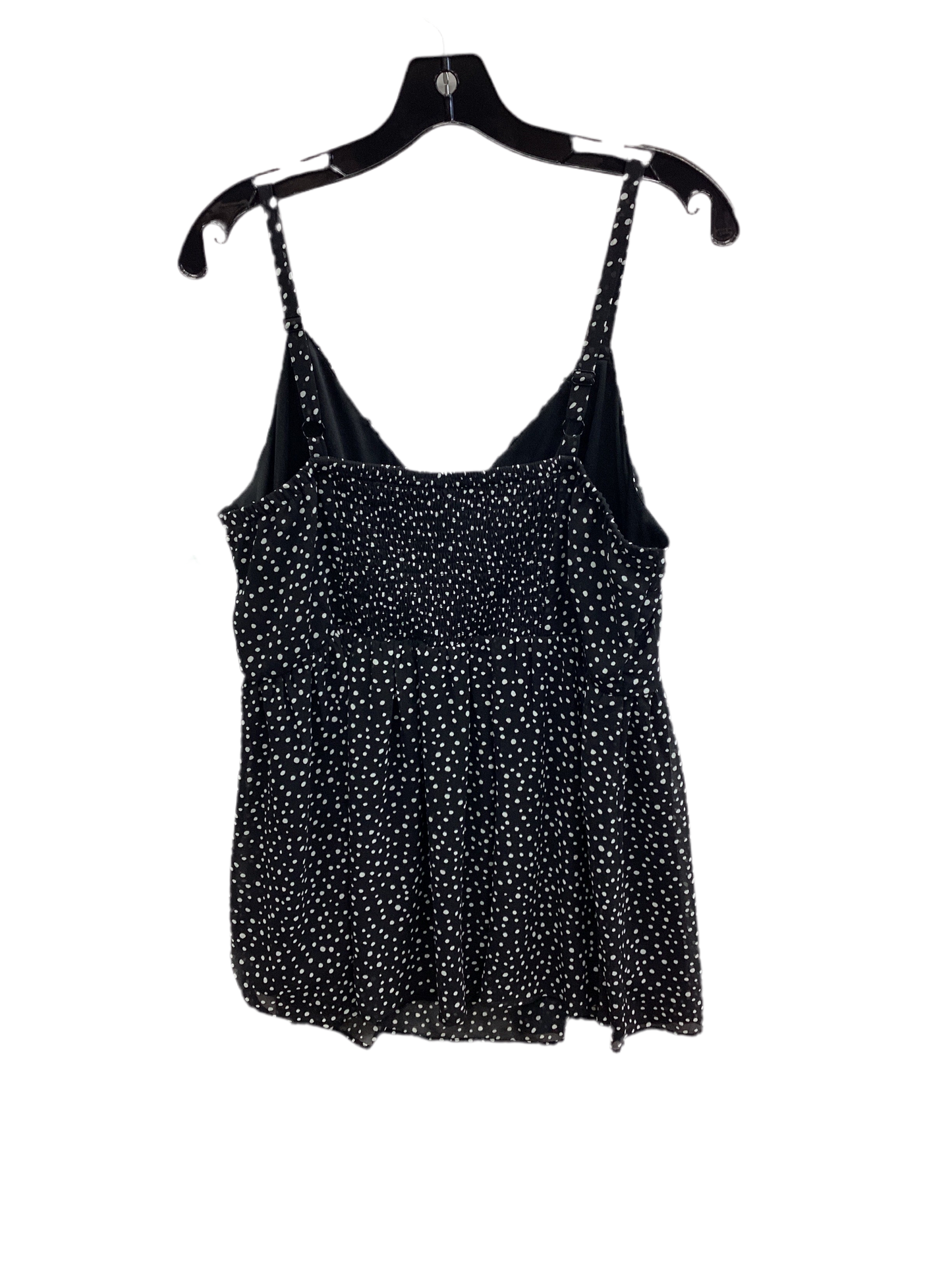 Top Sleeveless By Torrid In Black & White, Size:1X