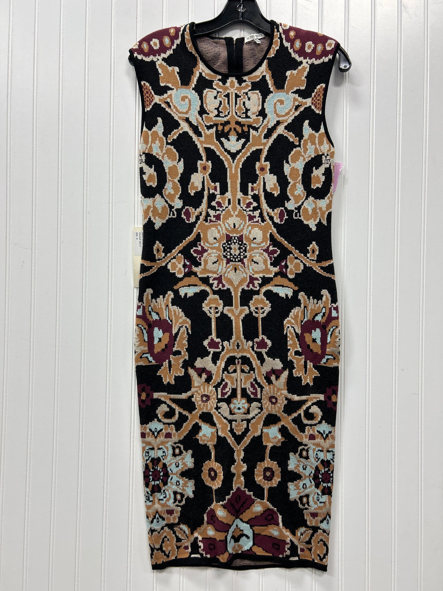 Dress Sweater By Cma In Black & Tan, Size:M NWT