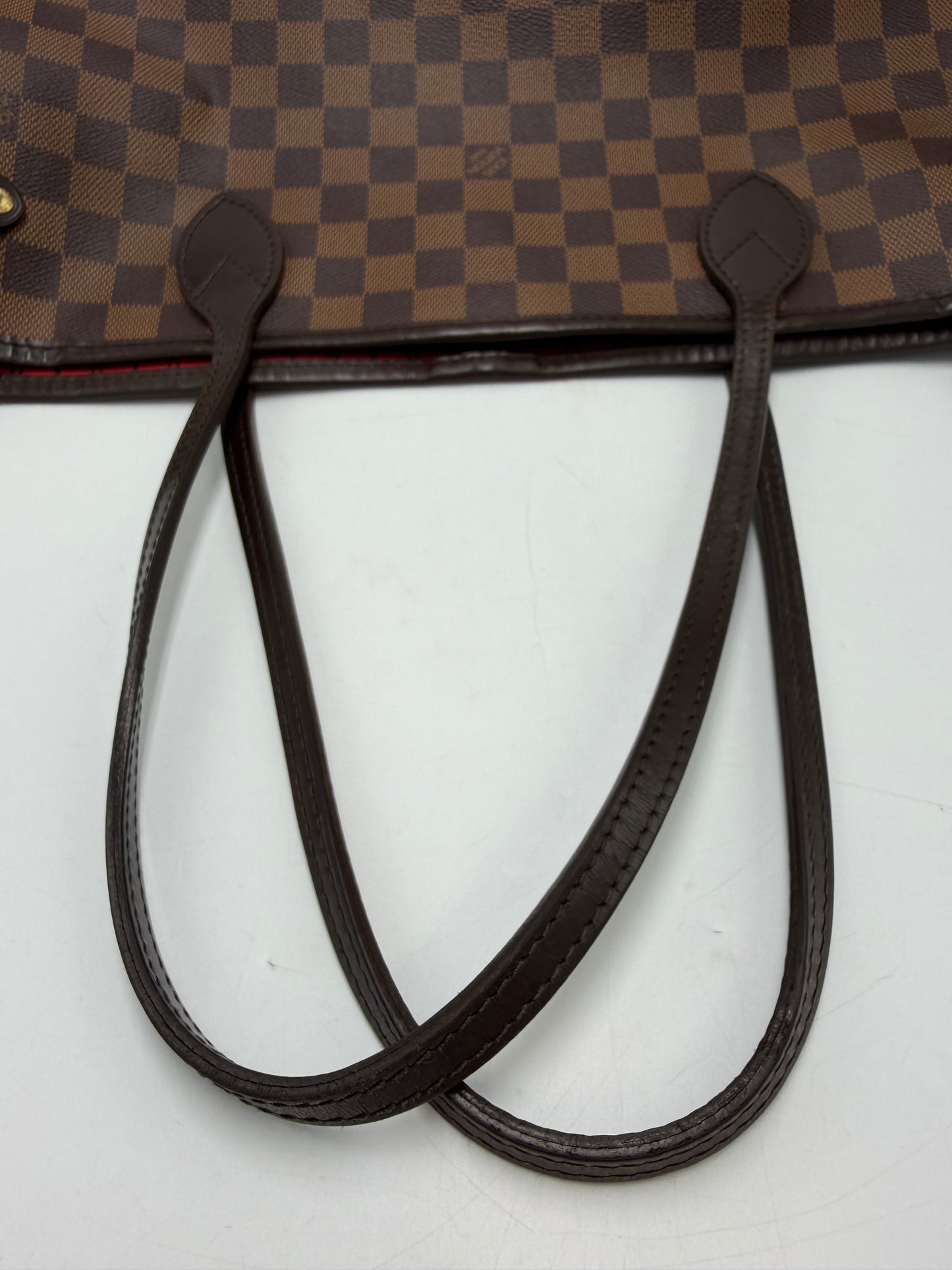 Louis Vuitton Neverfull MM Damier Ebene + Pouchette Luxury Handbag