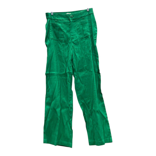 Pants Wide Leg By Nicole Miller In Green, Size:8