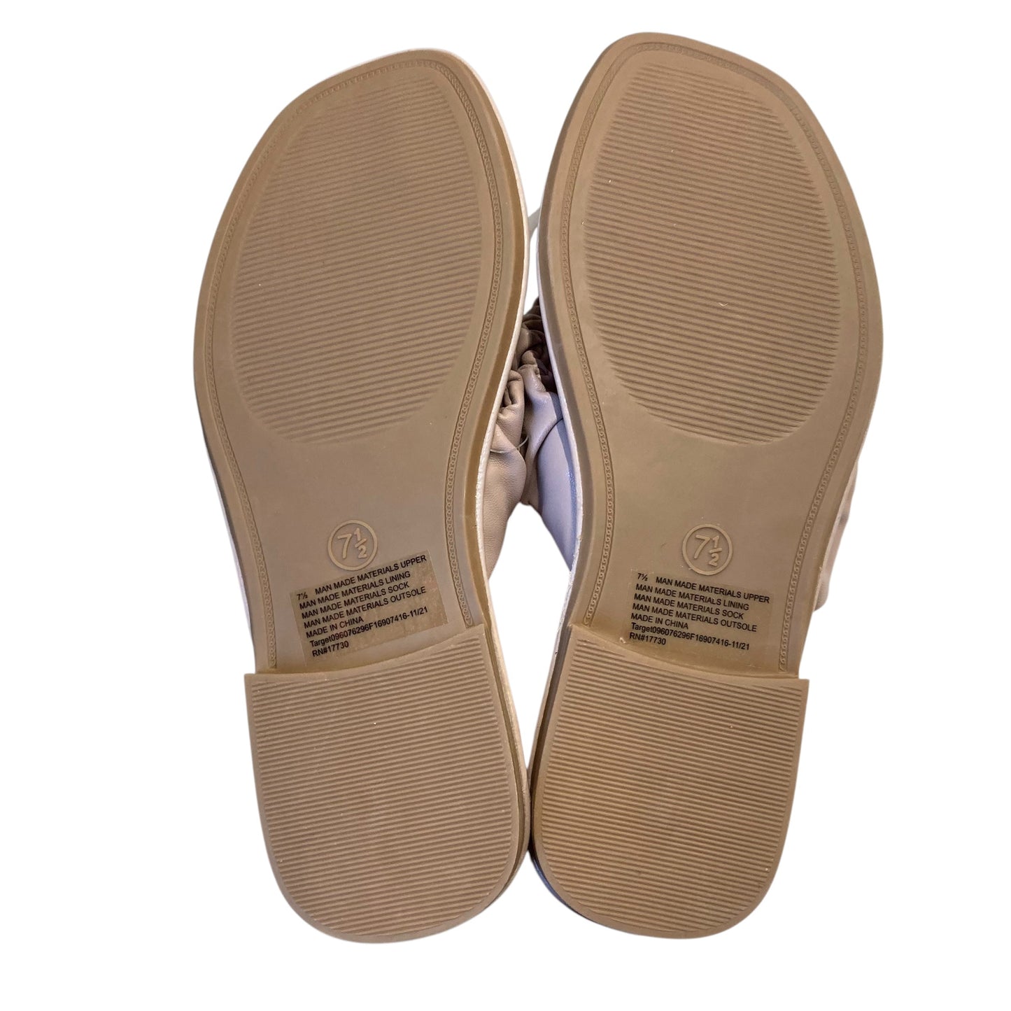 Sandals Flip Flops By A New Day In Pink & Tan, Size:7.5
