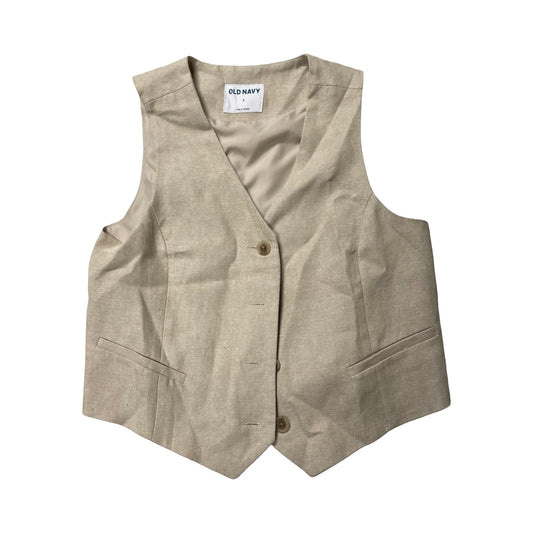 Top Sleeveless By Old Navy In Tan, Size:S