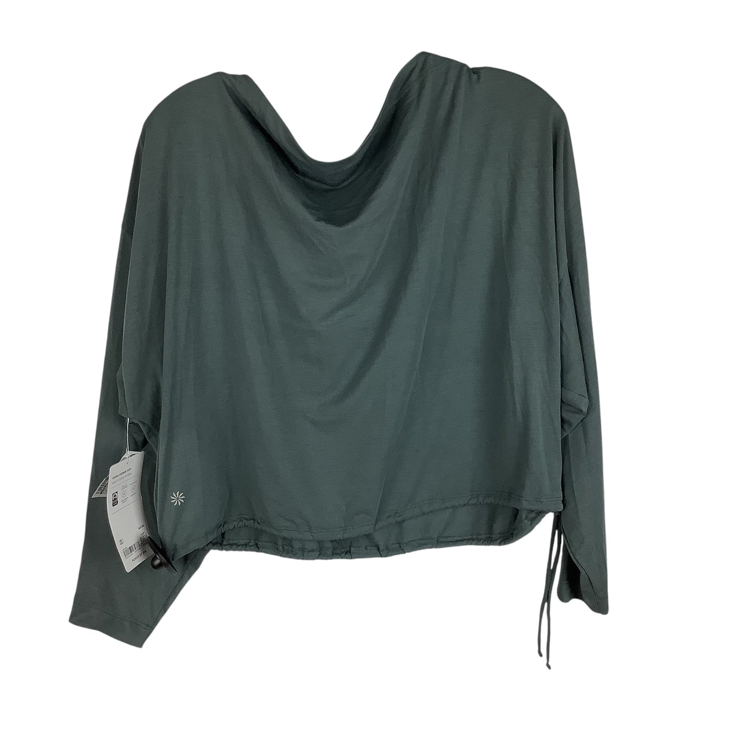 Athletic Top Long Sleeve Crewneck By Athleta In Green, Size: S