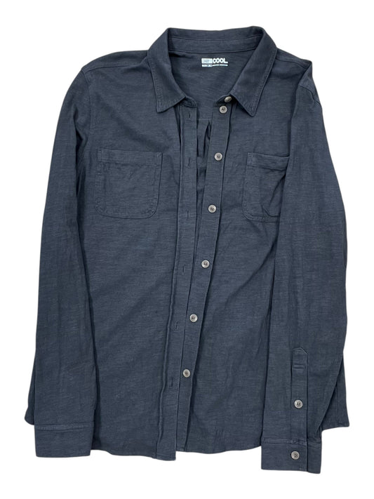 Blouse Ls By 32 Degrees In Grey, Size:M