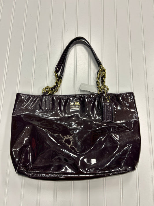 Handbag Designer By Coach In Purple, Size:Large