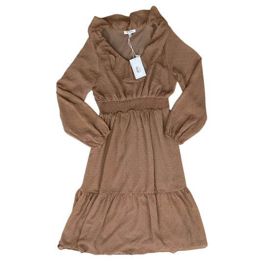 Dress Casual Maxi By Poleci In Brown, Size:M