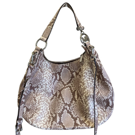 Handbag Designer By Michael Kors In Snakeskin Print, Size:Medium
