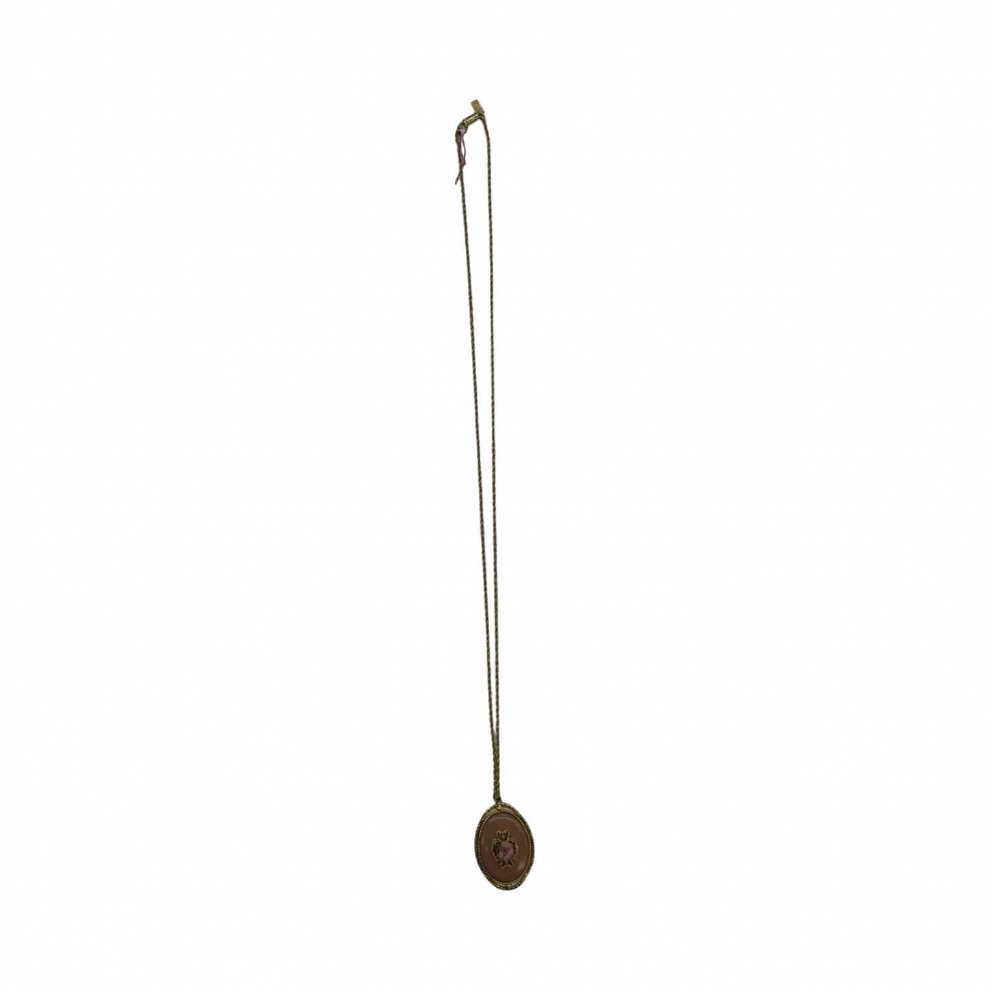 Necklace Pendant By Clothes Mentor In Gold & Pink