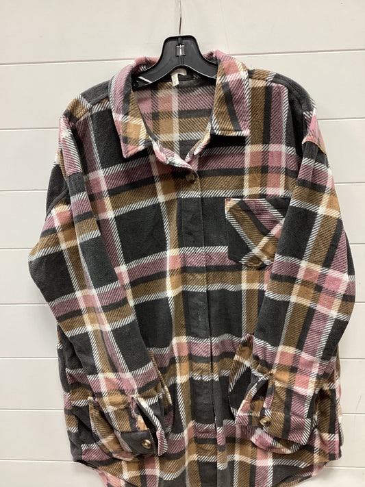 Jacket Fleece By Maurices In Pink, Size:L