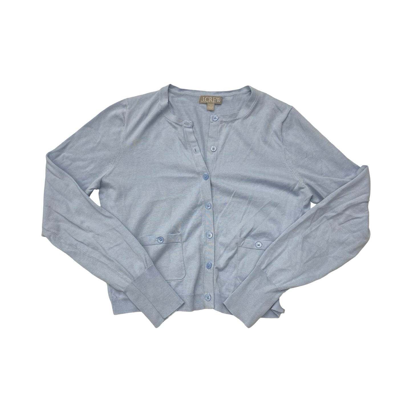 Sweater Cardigan By J. Crew In Blue, Size:Xs