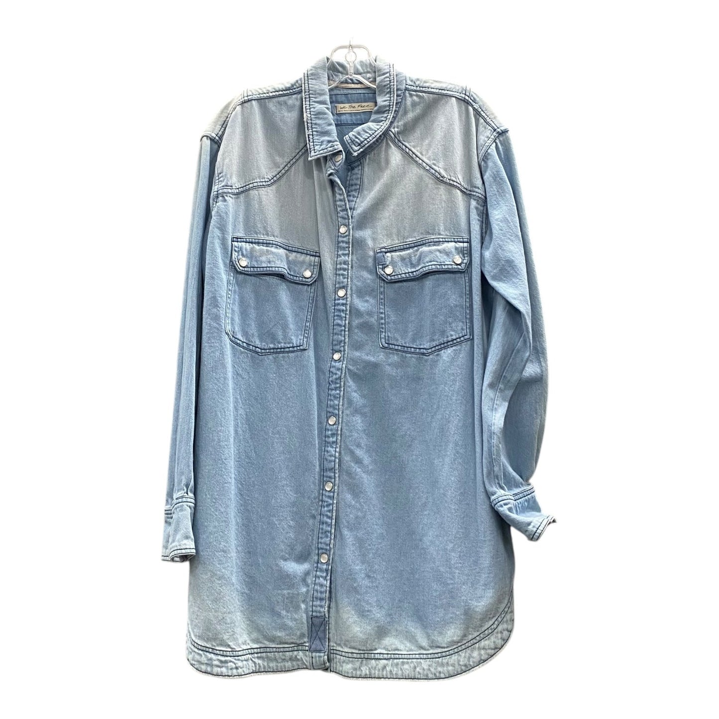 Top Ls By We The Free In Blue Denim, Size:Xs