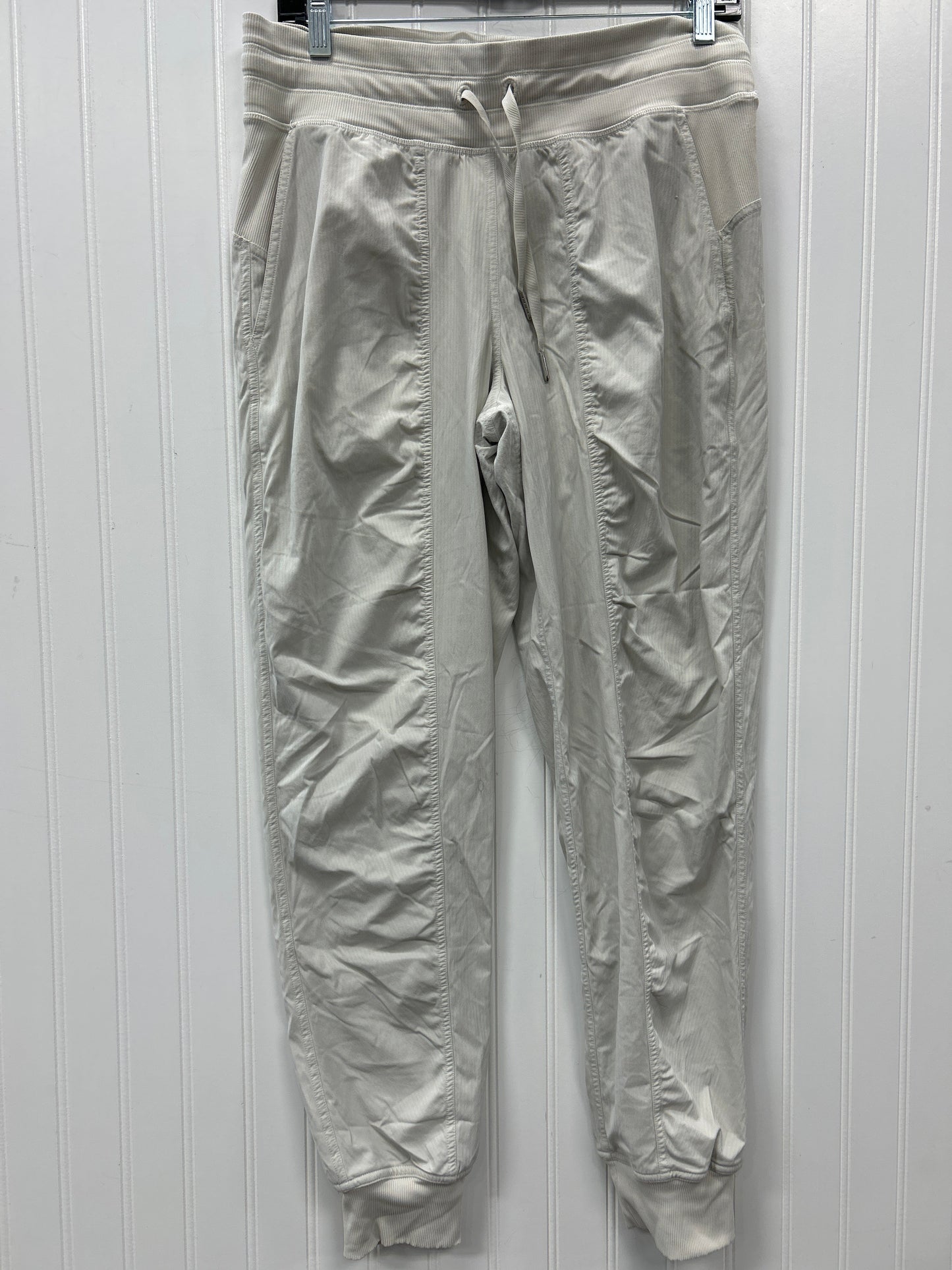 Athletic Pants By Lululemon In Cream, Size:8