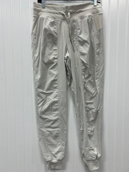 Athletic Pants By Lululemon In Cream, Size:8
