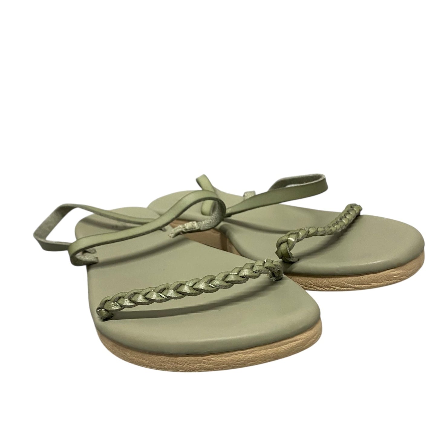 Sandals Flats By Universal Thread In Green, Size:7.5