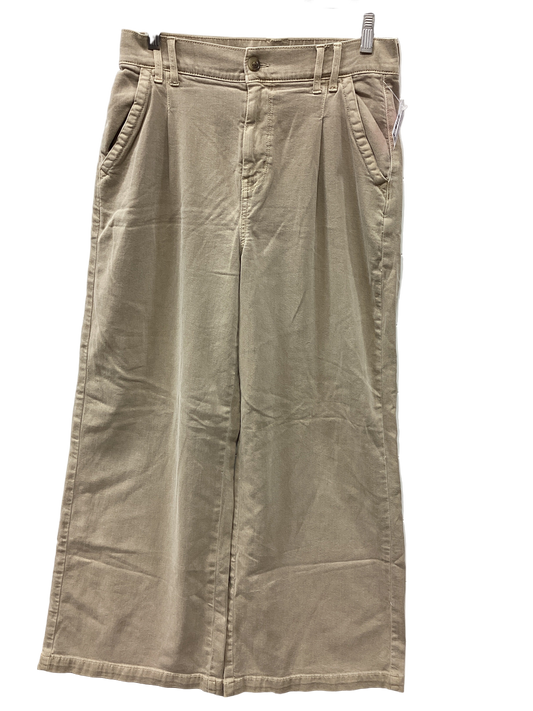 Pants Wide Leg By American Eagle In Tan, Size:8