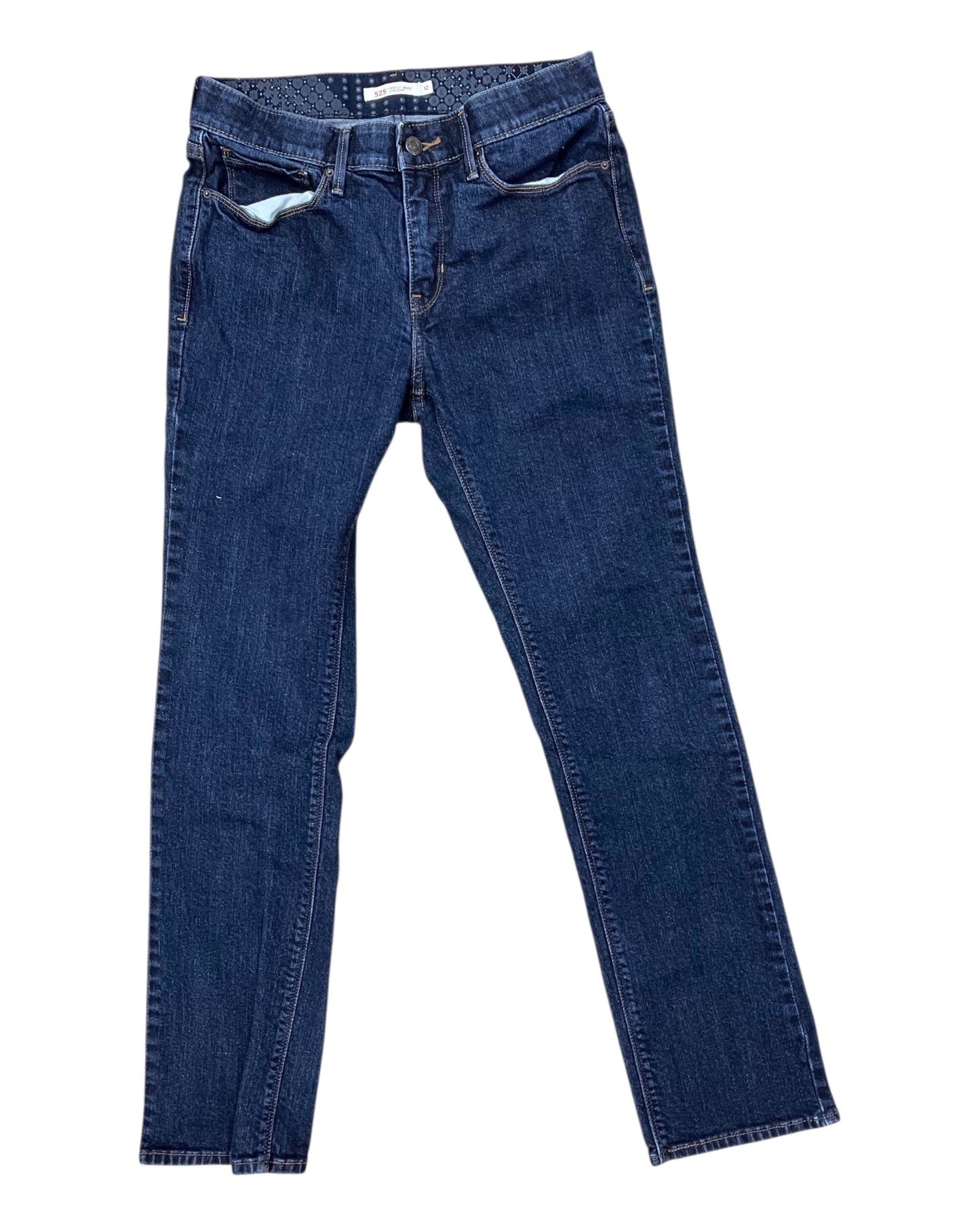 Jeans Straight By Levis In Blue Denim, Size:10