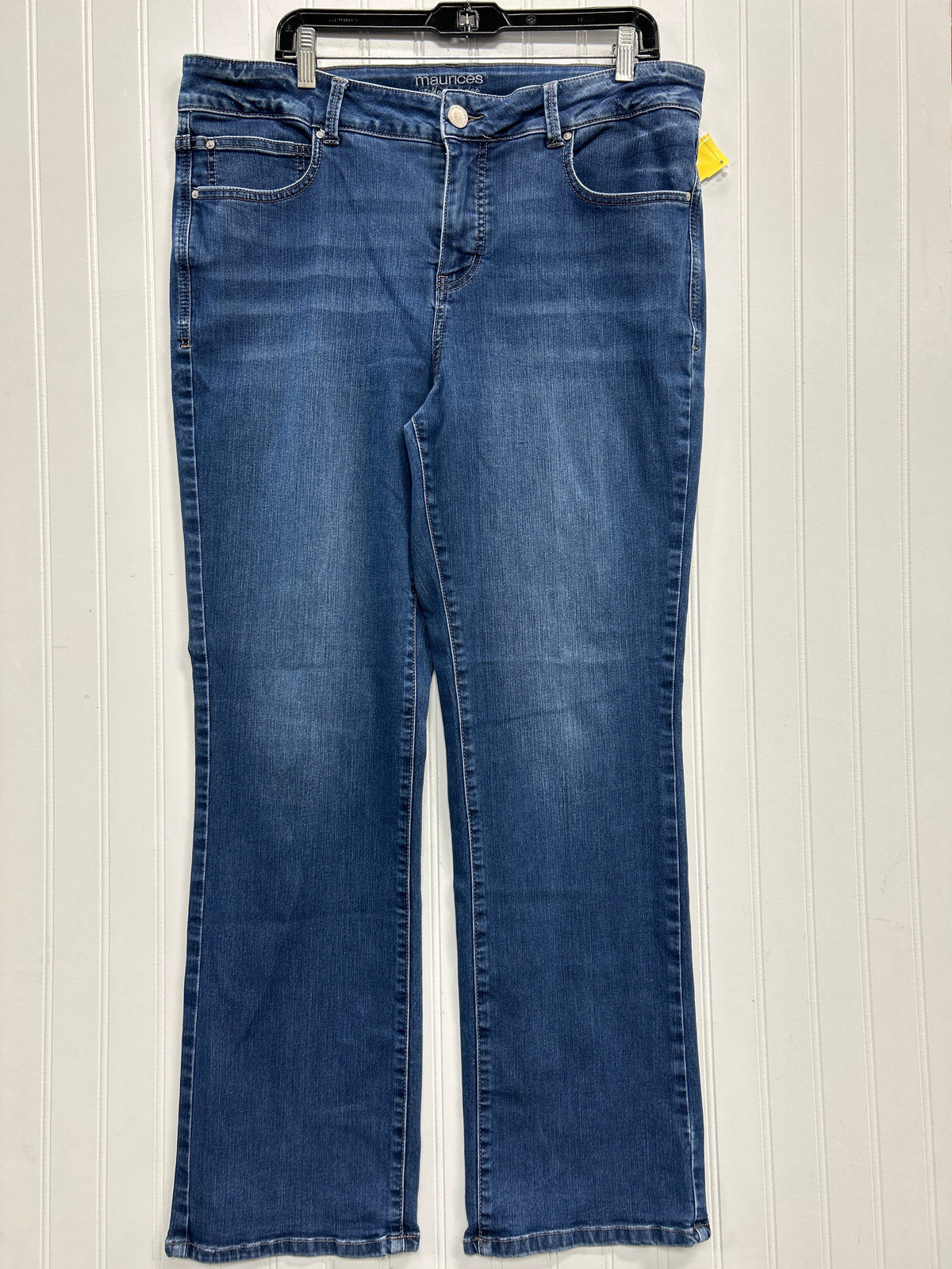 Jeans Flared By Maurices In Blue Denim, Size:18
