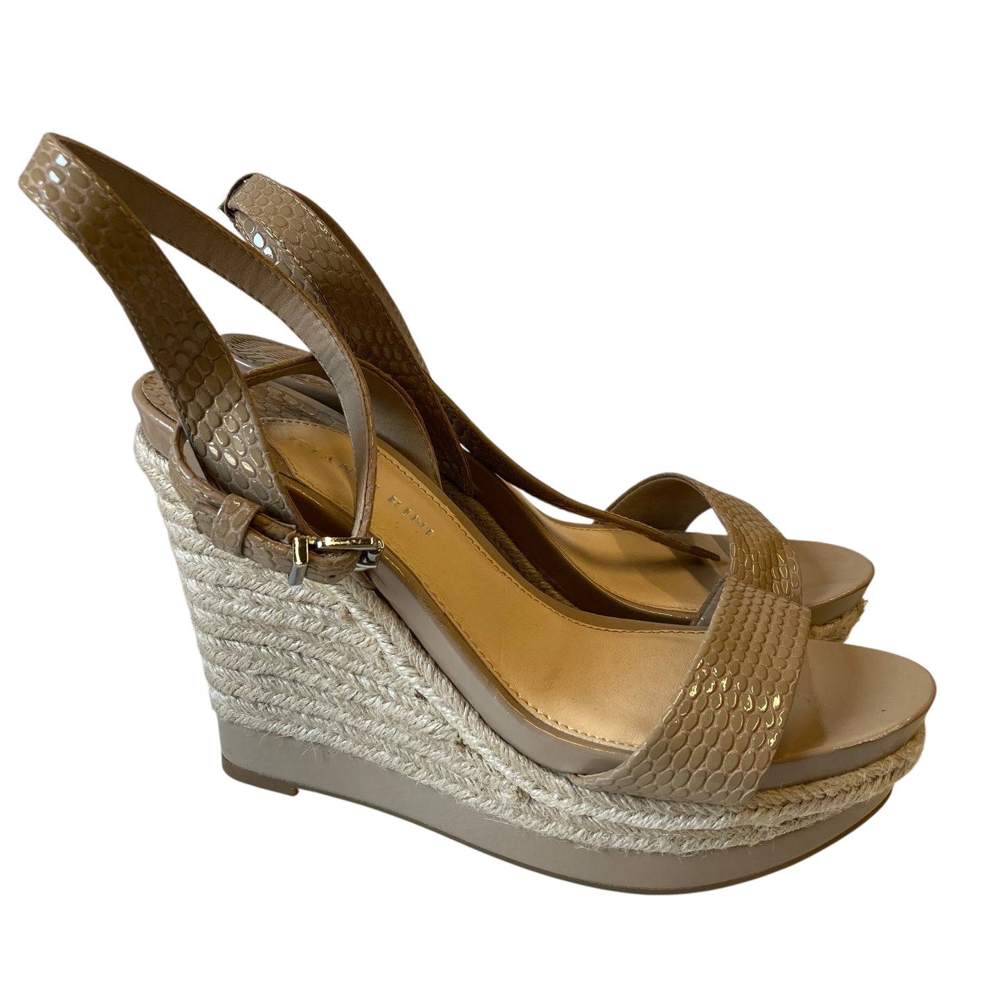 Shoes Heels Wedge By Gianni Bini In Tan, Size:9