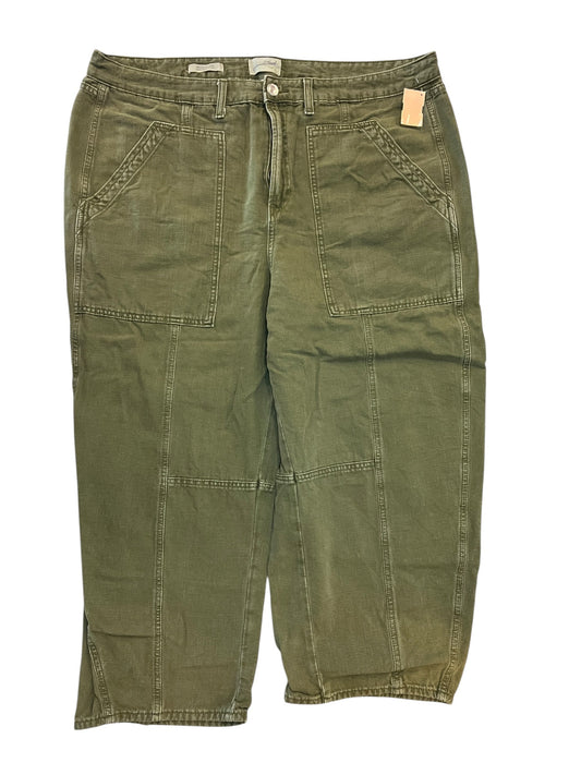 Jeans Wide Leg By Universal Thread In Green Denim, Size:20