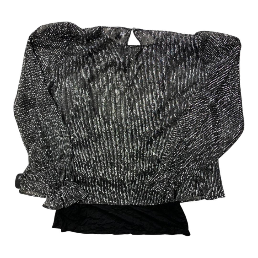 Top Ls By Evereve In Silver, Size:M