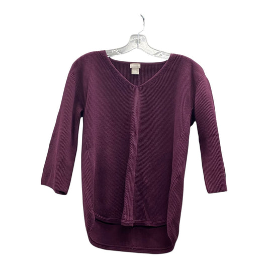 Sweater By Chicos In Purple, Size:S