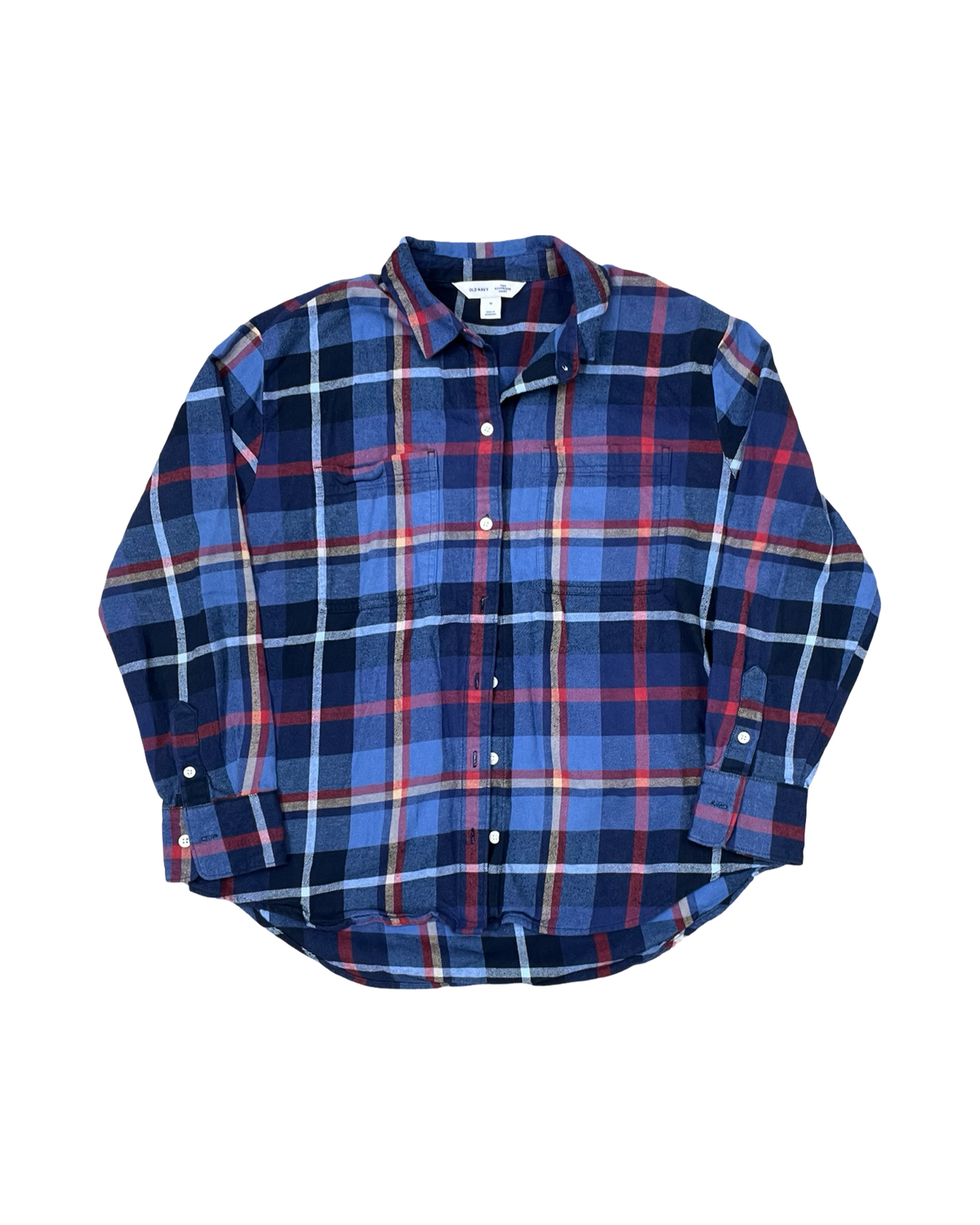 Blouse Ls By Old Navy In Blue, Size:M