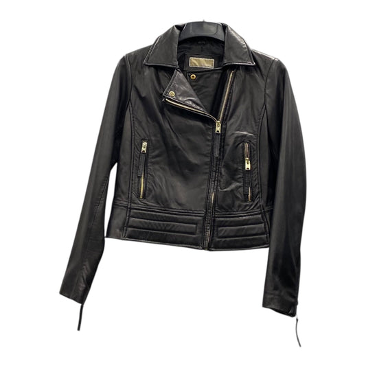 Jacket leather  By Michael By Michael Kors In Black, Size:M