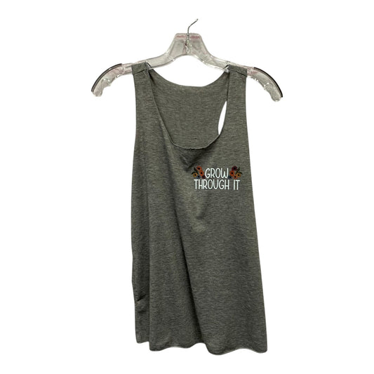 Athletic Tank Top  In Grey, Size:M