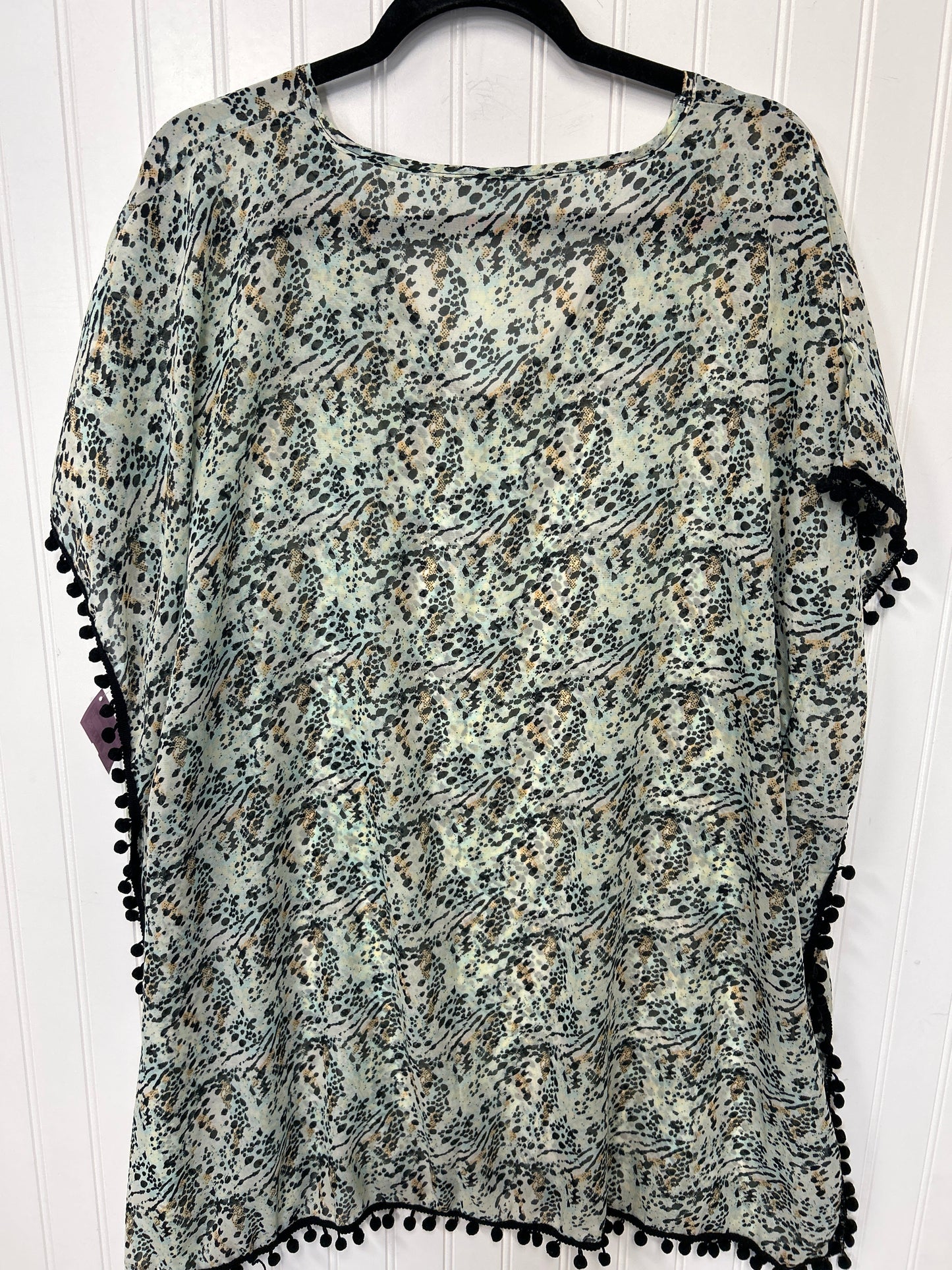 Kimono By Clothes Mentor In Aqua, Size:Osfm