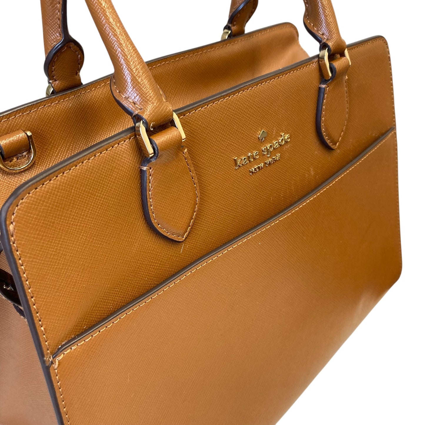 Handbag Designer By Kate Spade In Brown, Size:Medium