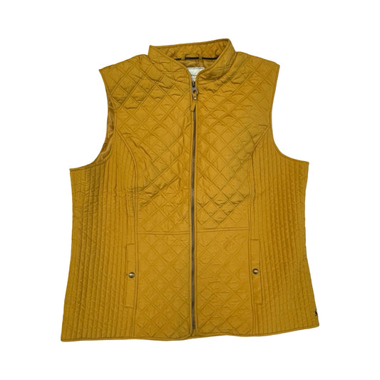 Vest Puffer & Quilted By Joules In Yellow, Size:22