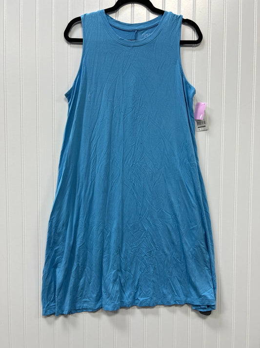 Dress Casual Midi By Time And Tru In Blue, Size:Xl