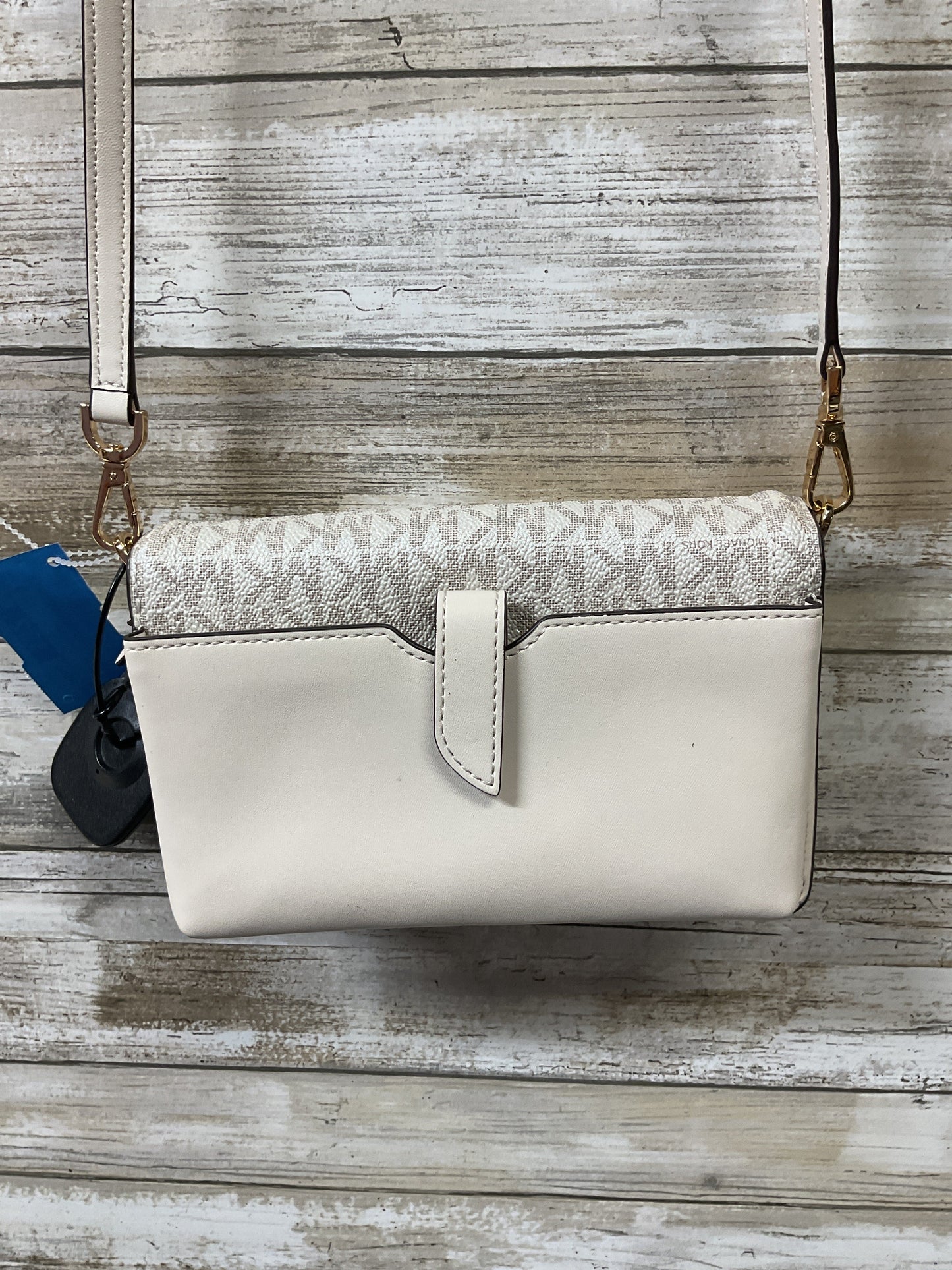 Crossbody Designer By Michael Kors In White, Size:Small