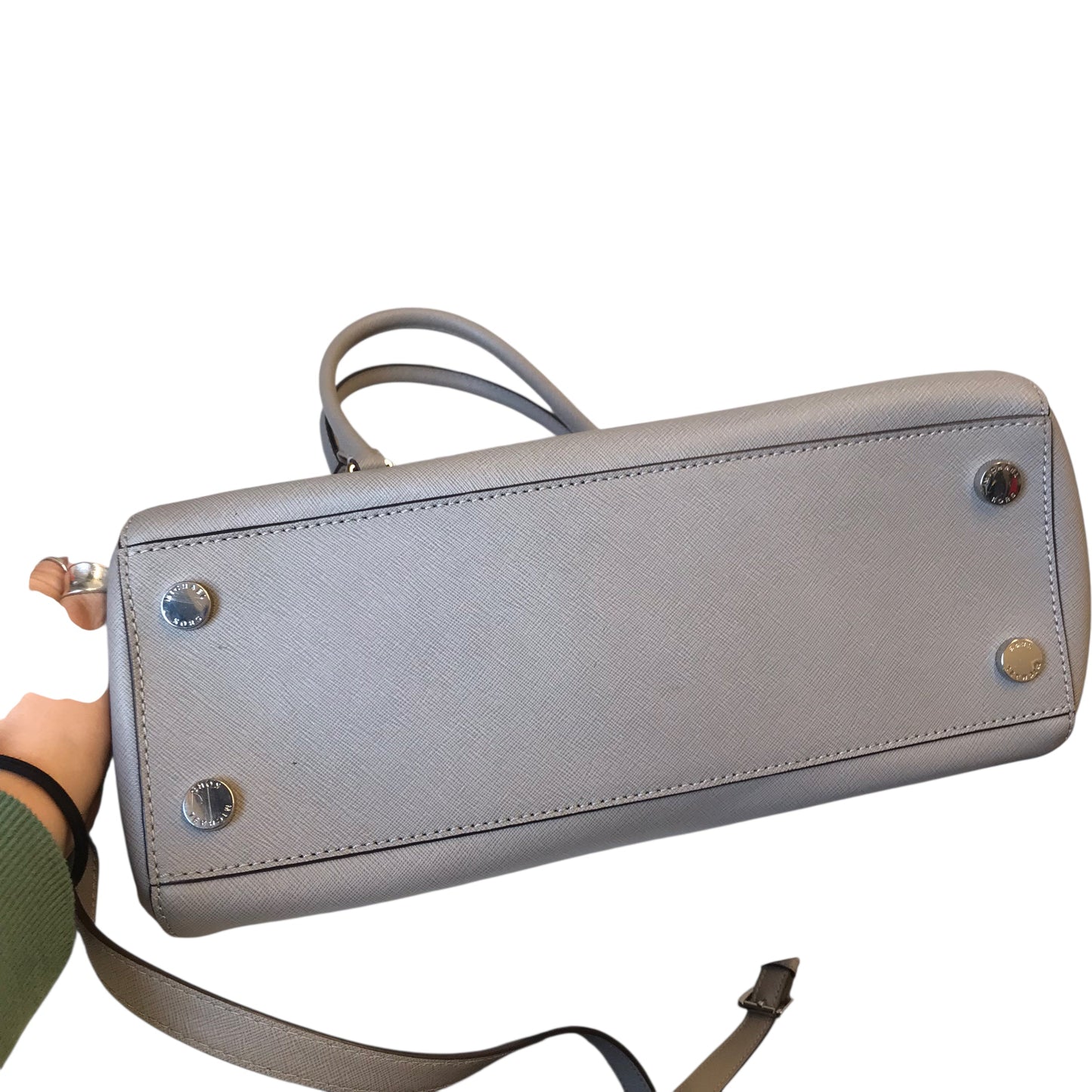 Handbag Designer By Michael Kors In Grey, Size:Large