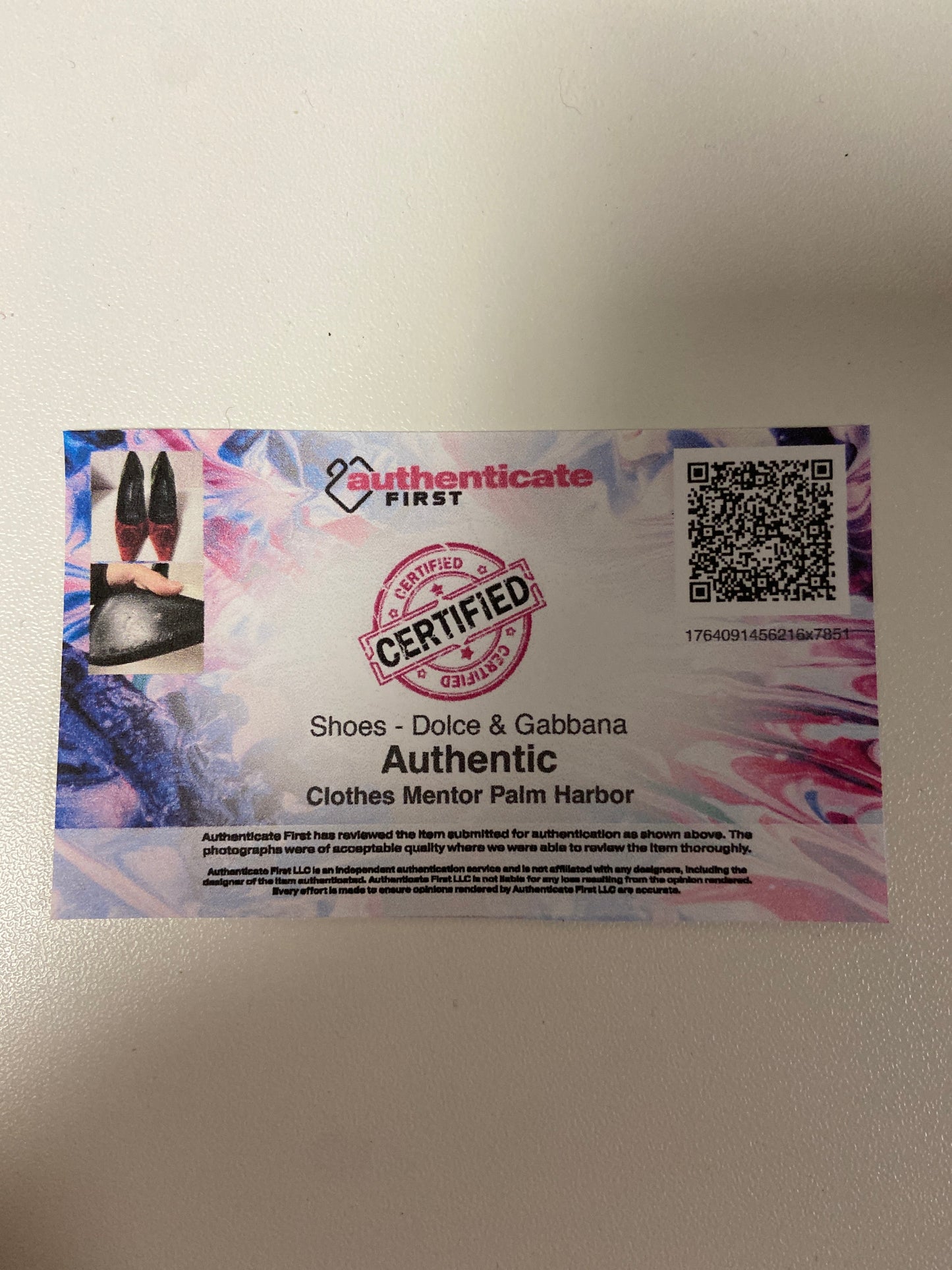 Shoes Luxury Designer By Dolce And Gabbana In Black & Red, Size: 6.5 or 37