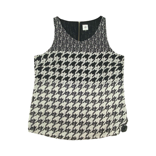 Top Sleeveless By Cabi In Black & White, Size:Xl