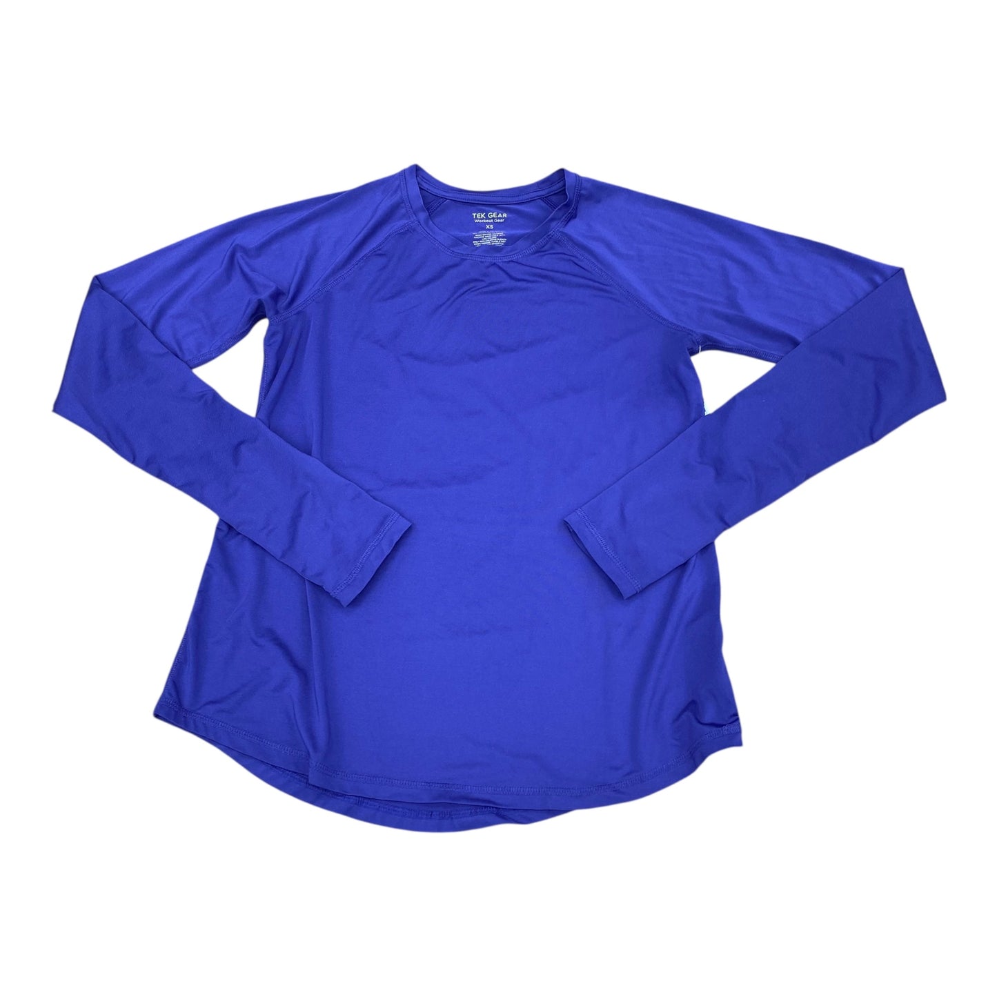 Athletic Top Ls Crewneck By Tek Gear In Purple, Size:Xs