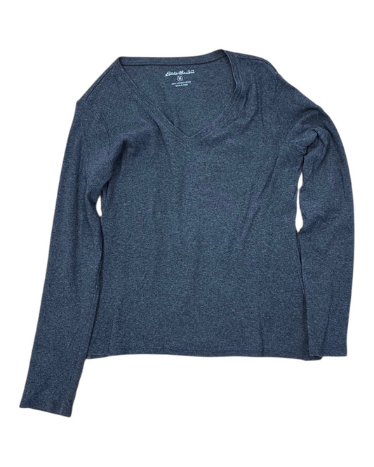 Top Ls Basic By Eddie Bauer In Grey, Size:M
