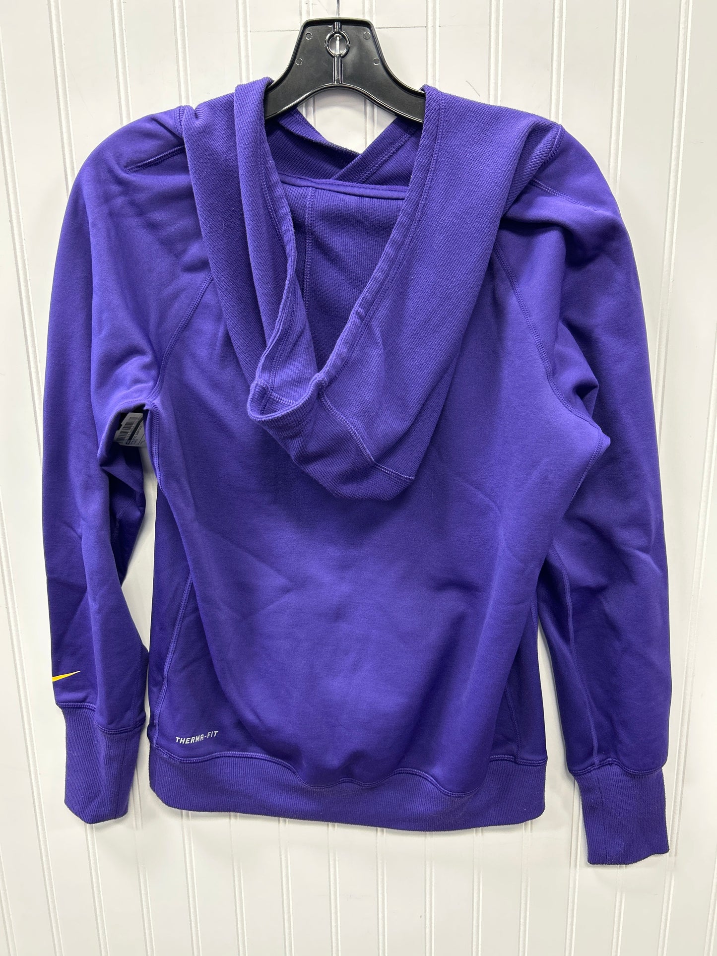 Athletic Sweatshirt Hoodie By Nfl In Purple, Size:L