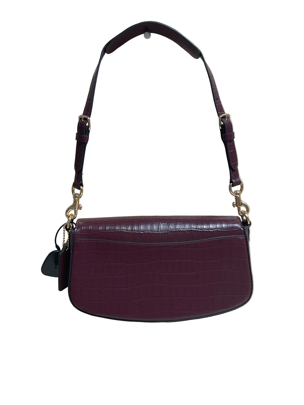 Handbag Designer By Coach In Maroon, Size:Small
