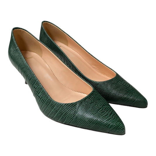 Shoes Heels Kitten By J. Crew In Green, Size:7.5